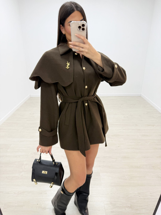 ABRIGO CAPA YSL VERDE